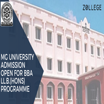 MG University Admission Open For BBA LLB Hons Programme